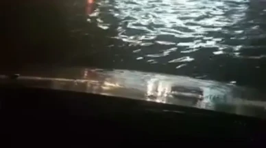 Tekirdağ’da sağanak yağış köprü altlarını sular altında bıraktı