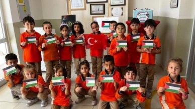 Darende’deki Mehmet Akif Ersoy İlkokulu Gazze için etkinlik düzenledi