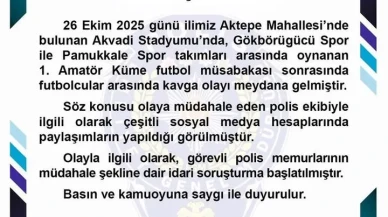 Denizli'de amatör maçta polisin biber gazlı müdahalesi soruşturuluyor