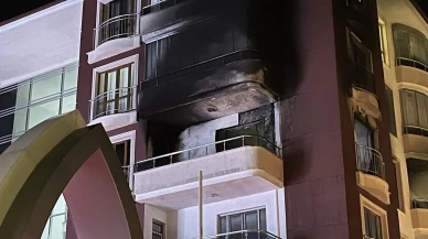 Konya’da apartman yangınında yaşlı çifte sağlık müdahalesi yapıldı