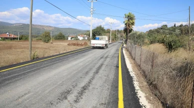 Muğla Büyükşehir Belediyesi şirinköy çıtlık güzergahında yol yenileme çalışmalarını tamamladı