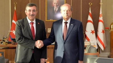 Cumhurbaşkanı yardımcısı Yılmaz KKTC cumhurbaşkanı Tatar ile Lefkoşa'da görüştü