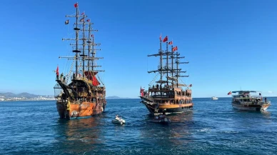 Alanya’da İsrail’in Gazze saldırılarına karşı yürüyüş düzenlendi