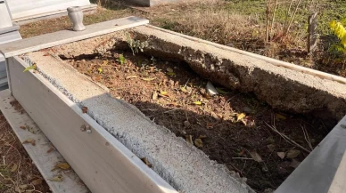 Tekirdağ Hayrabolu’da mezarlıktan mermer çalan şüpheli polis tarafından yakalandı