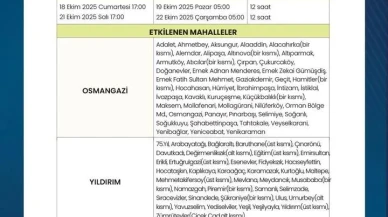 Bursa’da BUSKİ tarafından su kesintisi tarihleri açıklandı