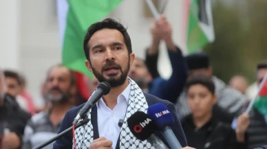 Bursa'da Aksa Tufanı yıldönümünde Filistin'e destek yürüyüşü düzenlendi