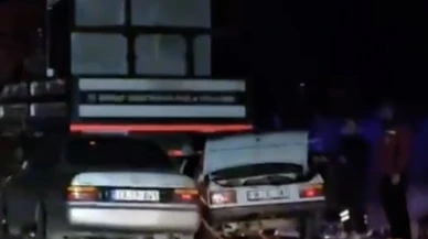 Çorum'da park halindeki vince çarpan iki otomobilin sebep olduğu kazada 1 kişi hayatını