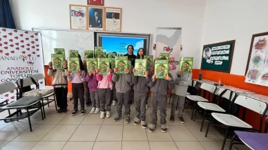 Anadolu Toplum Gönüllüleri Topluluğu Hekimdağ köy okulunda eğitim verdi ve fidan