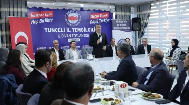 Memur-Sen Genel Başkanı Ali Yalçın Tunceli'de teşkilat mensuplarıyla bir araya geldi