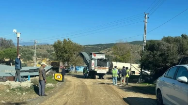 Yenipazar'da Koyunlar Mahallesi'nin giriş yolunda yenileme çalışmaları başladı