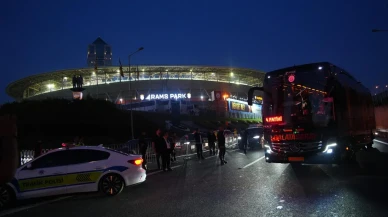 Galatasaray Trabzonspor maçı için RAMS Park'a ulaştı