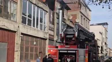 Bursa’nın İnegöl ilçesinde mobilya imalathanesinde yangın çıktı