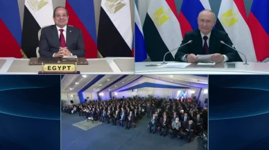 putin ve es-Sisi El-Dabaa nükleer santrali'nin reaktör kabı kurulum törenine katıldı