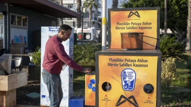 Mersin'de 'Plastiksiz Mersin Sahilleri' projesiyle 10 ayda 1 ton plastik toplandı