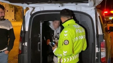 Bursa'da dur ihtarına uymayan sürücü kaza yapınca yakalandı ve ceza aldı