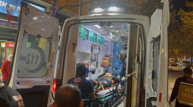 Tekirdağ Çorlu'da motosiklet sürücüsü otomobile çarpıp metrelerce sürüklendi