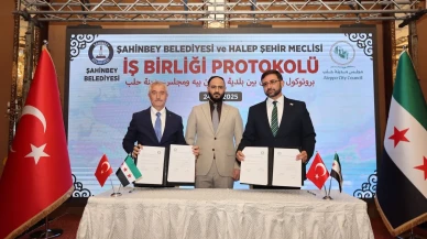 şahinbey belediyesi halep'in yeniden inşası için iş birliği protokolü imzaladı