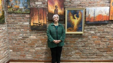 Eskişehir’de orman yangınlarını konu alan yağlı boya sergisi sanatseverlerle buluştu