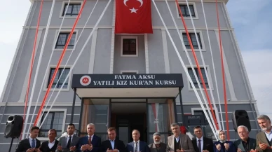 Erzincan'da Fatma Aksu Yatılı Kız Kur'an Kursu törenle açıldı