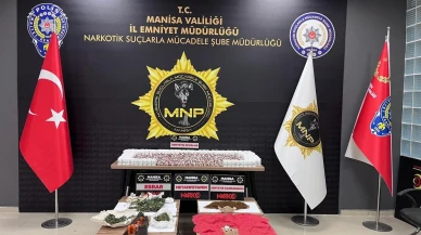 Manisa'da uyuşturucu operasyonunda 14 kişi tutuklandı ve çok miktarda madde ele geçirildi