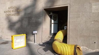 Ankara Sosyal Bilimler Üniversitesi’nde doğal gaz kazanından duman çıktı
