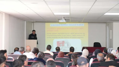 Van'ın Çatak ilçesinde servis şoförleri ve rehber personele iş sağlığı eğitimi verildi