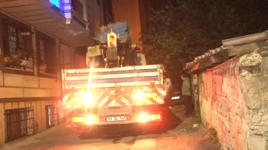 Eyüpsultan'da alkollü vinç sürücüsü binalara ve araçlara zarar verdi