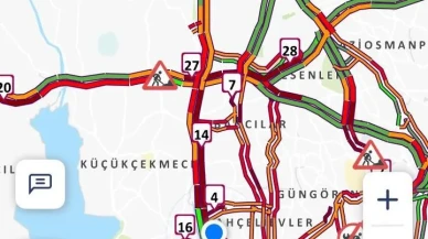 İstanbul’da yağış trafik yoğunluğunu yüzde 90’a çıkardı