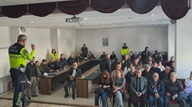 Yatağan'da servis sürücüleri ve rehber personel için trafik güvenliği semineri düzenlendi