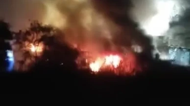 Bursa'nın Nilüfer ilçesindeki fabrikada çıkan yangın itfaiye tarafından söndürüldü, 1 işçi yaralandı