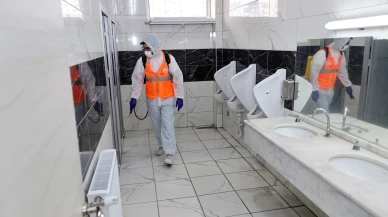 Talas Belediyesi ara tatilde ilçedeki okullarda detaylı hijyen çalışması başlattı