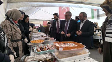 Erzurum'da Filistin için hayır çarşısı İl Müftüsü Yaşar Çapçı'nın duasıyla açıldı