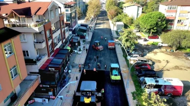 Körfez Belediyesi Mimar Sinan Mahallesi’nde asfalt çalışmalarını hızlandırdı
