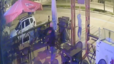 Bursa'nın İnegöl ilçesinde kebapçıya defalarca giren hırsız sopayla kovalandı