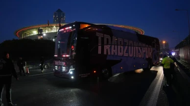 Trabzonspor galatasaray maçı için RAMS Park'a ulaştı