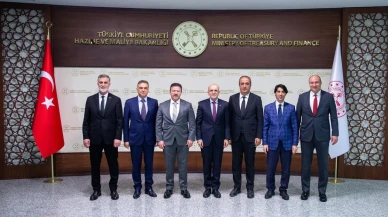 Hazine ve Maliye Bakanı Şimşek TŞOF Başkanı Yiğiner’i kabul etti