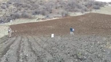 Şırnak'ta çiftçiler kar yağmadan tarlalarına arpa ekiyor