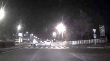 Tekirdağ'da çarptığı motosiklet devrildi, araç kaçtı