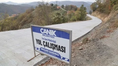 Canik'te 2025 yılında 27,8 kilometre yeni beton yol yapıldı