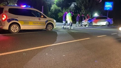 Kırklareli’nde Lüleburgaz ilçesi girişinde iki araç kazası meydana geldi