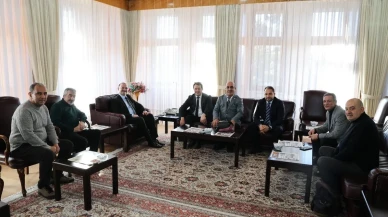 Rektör Hacımüftüoğlu, DAGC ve DGF yönetimini kabul etti