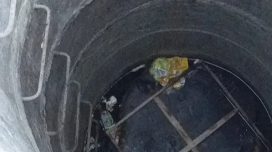 Antakya’da su kuyusuna düşen yavru kedi itfaiye tarafından kurtarıldı