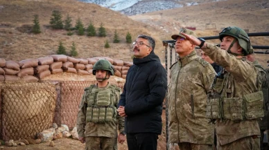 hakkari valisi ali çelik ve korgeneral zorlu topaloğlu aktütün karakolu'nu ziyaret etti