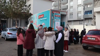 Oltu'da KETEM tırı ücretsiz kanser taraması yapıyor