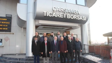 Saadet Partisi heyeti Çarşamba Ticaret Borsası'nı ziyaret ederek bölge ekonomisini değerlendirdi