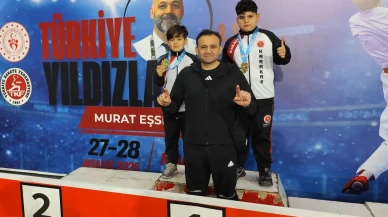 Manisa'da karate premier liginde Ünal kardeşler çifte altın madalya kazandı