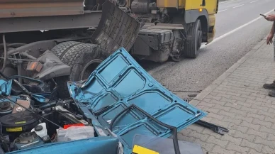 Çaycuma'da tır ile otomobil çarpıştı, 1 kişi yaralandı