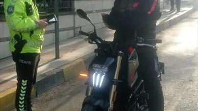 Manisa'da motosiklet denetiminde 622 sürücüye 2,2 milyon liralık ceza kesildi