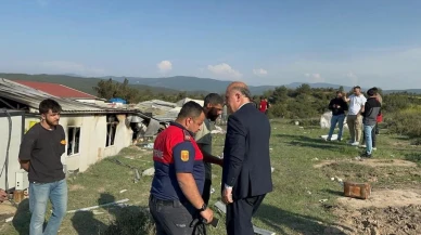 Bilecik Osmaneli'de korkutan konteyner yangını: Başkan Torun incelemelerde bulundu