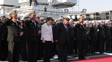 Kuzey kore’nin yeni 5 bin tonluk savaş gemisi suya indirildi